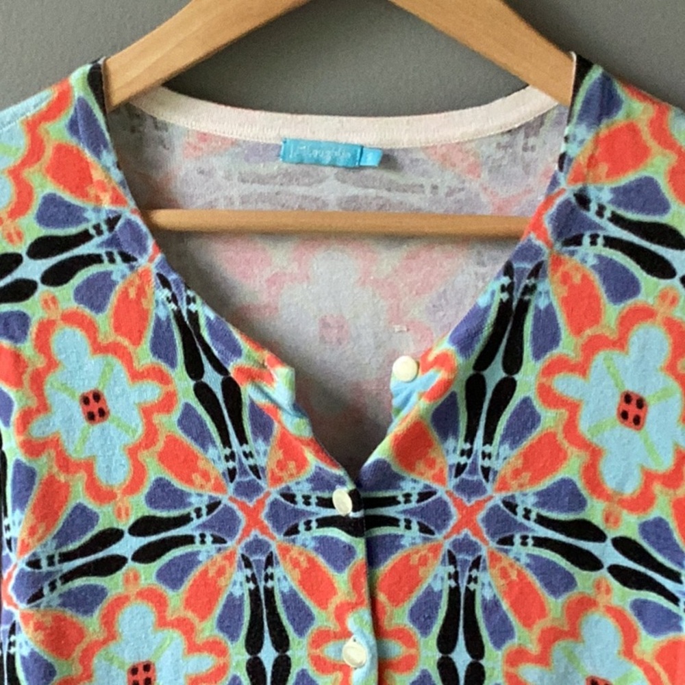 J. Mclaughlin Multi Colored Lightweight Cardigan … - image 2